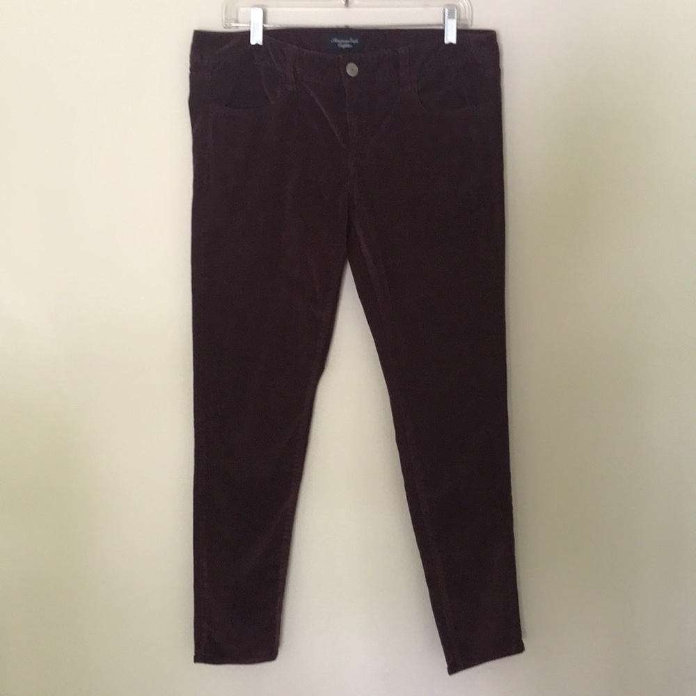 American Eagle wine corduroys. Size 12
